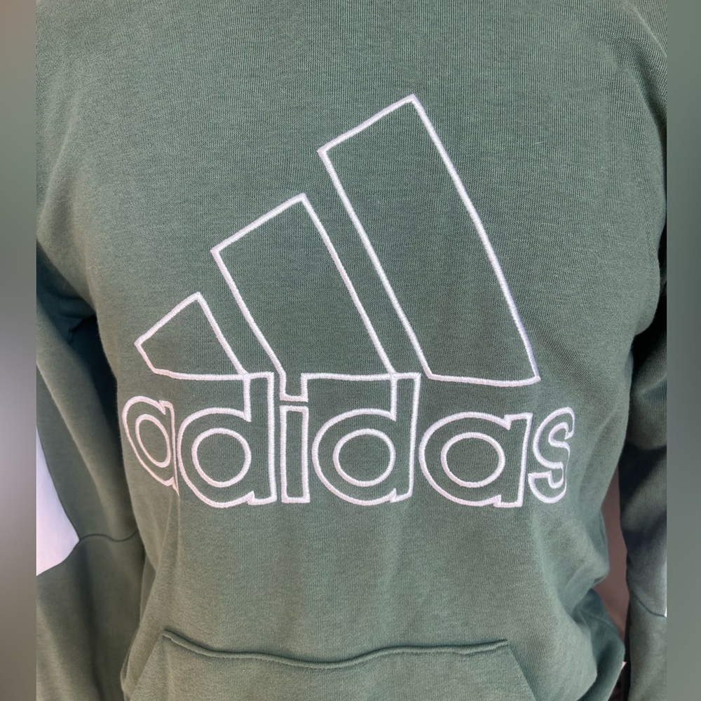 Adidas organic cotton hoodie. Green size SMALL - Picture 3 of 9